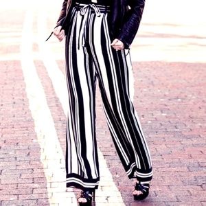 Black & White high waisted pants